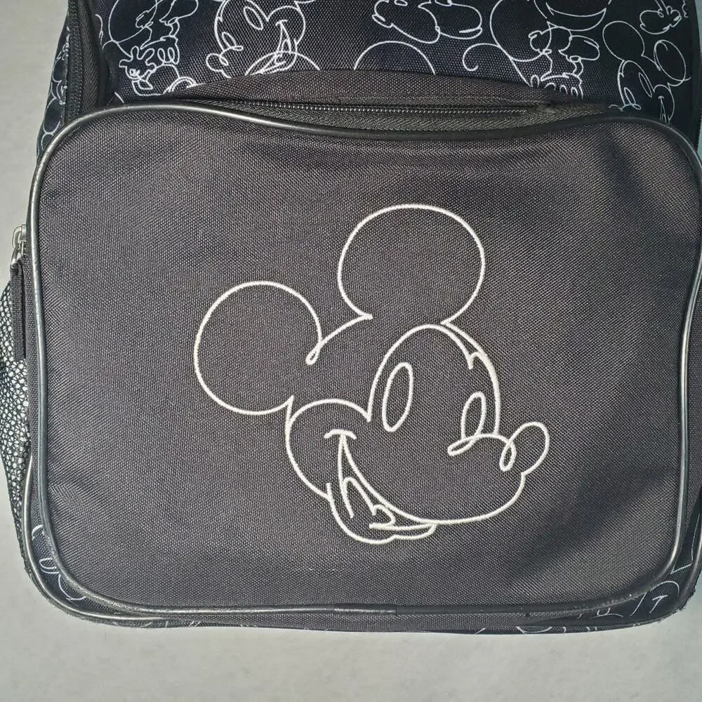 DISNEY MICKEY MOUSE Sketch All Over Print Black Backpack
